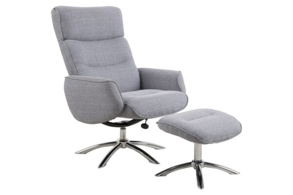 ACT NORDIC Westfield recliner stol - gråt stof