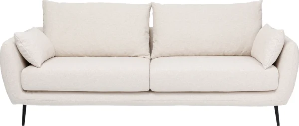 KARE DESIGN Amalfi Cream 2 pers. sofa - creme polyester og sort stål