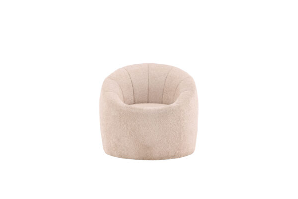 VENTURE DESIGN Warren loungestol - beige bouclé stof