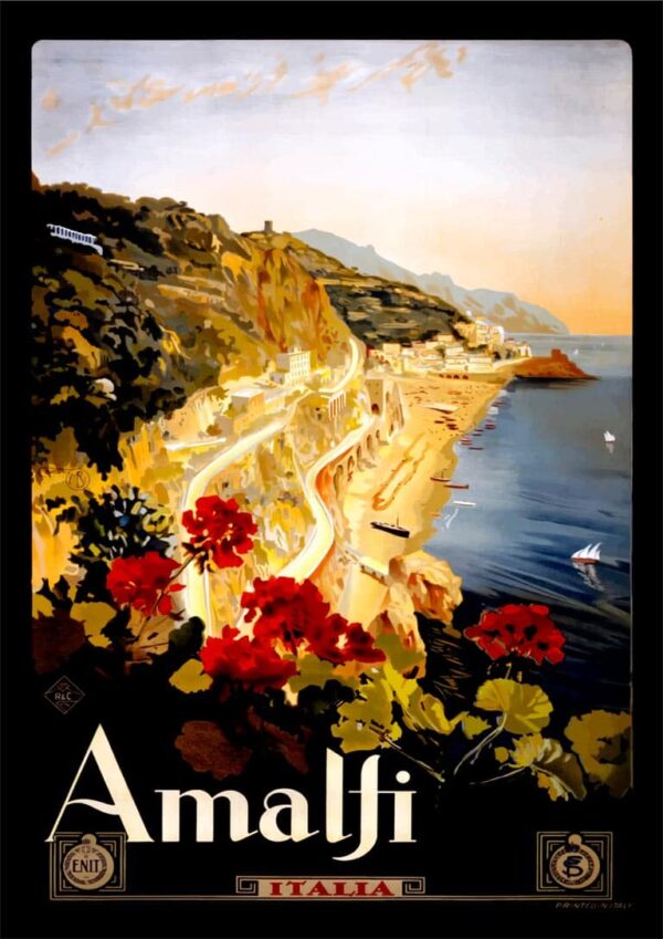 Amalfi Vintage Plakat