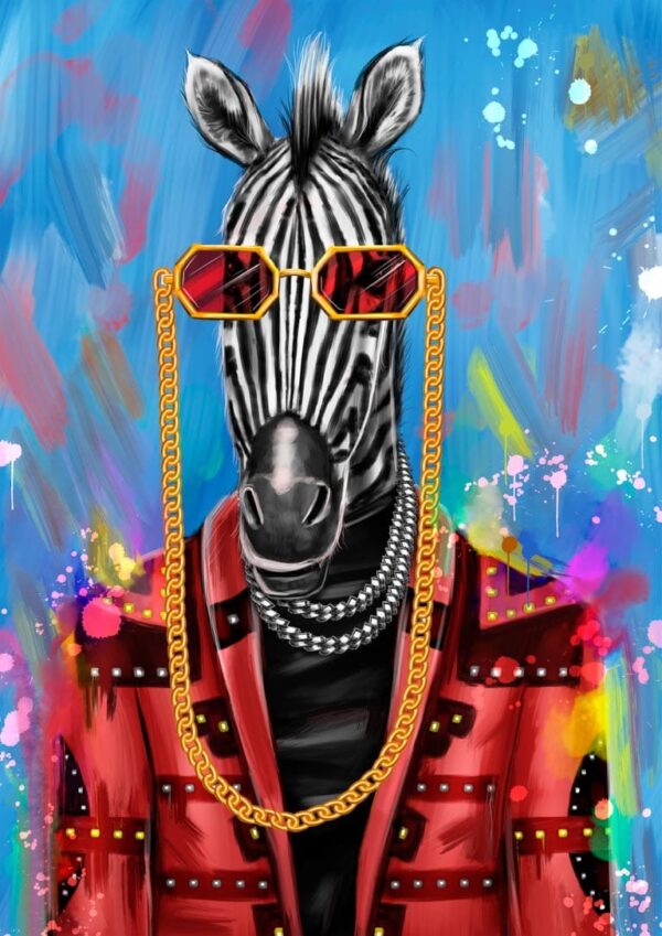 Artsy Zebra Plakat