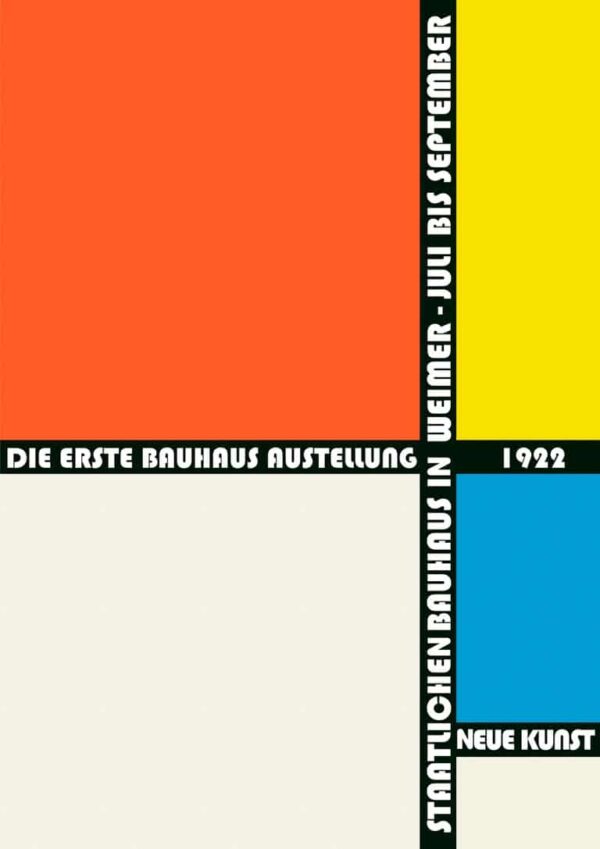 Bauhaus Ausstellung 1922 plakat