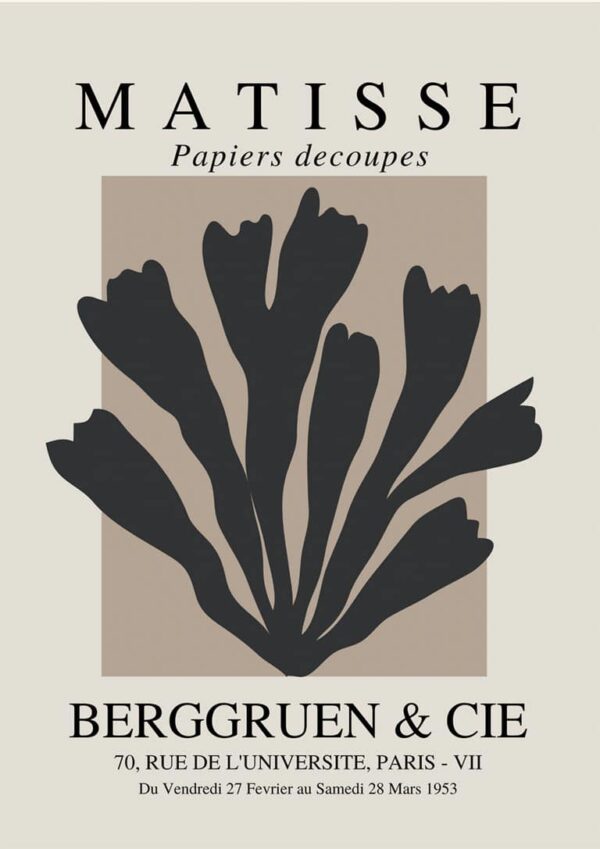 Black Papier Decoupe plakat