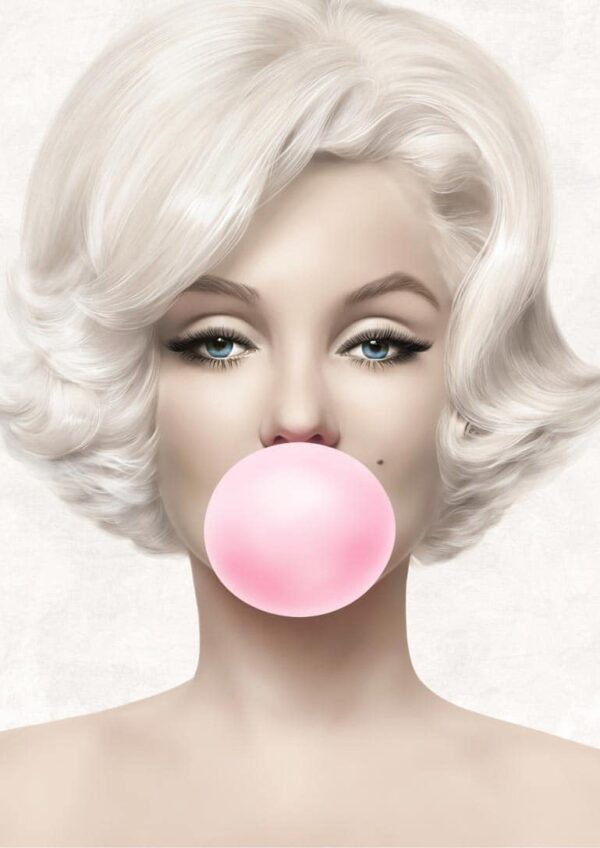 Bubblegum Marilyn Monroe plakat