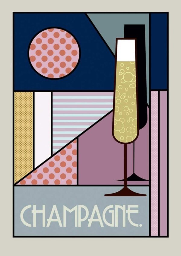 Champagne Plakat