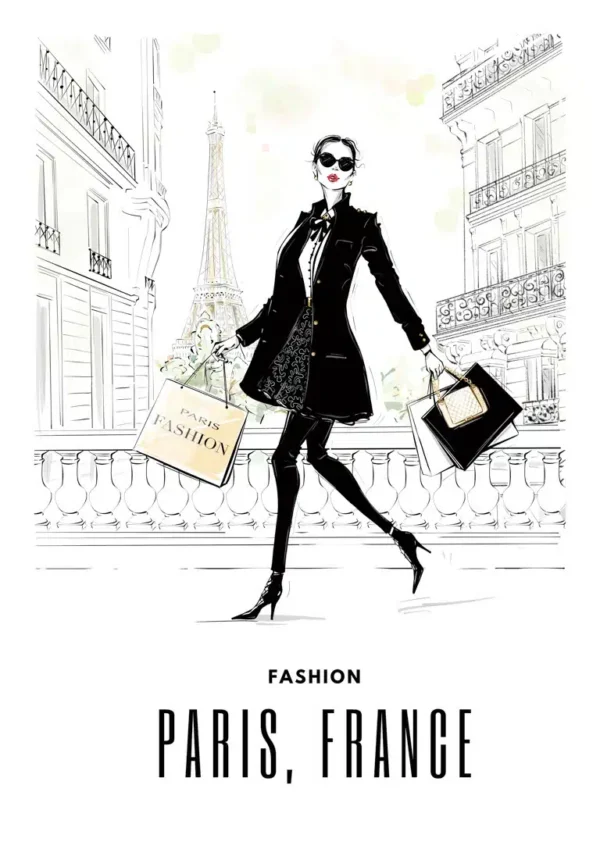 Fashion in Paris Plakat