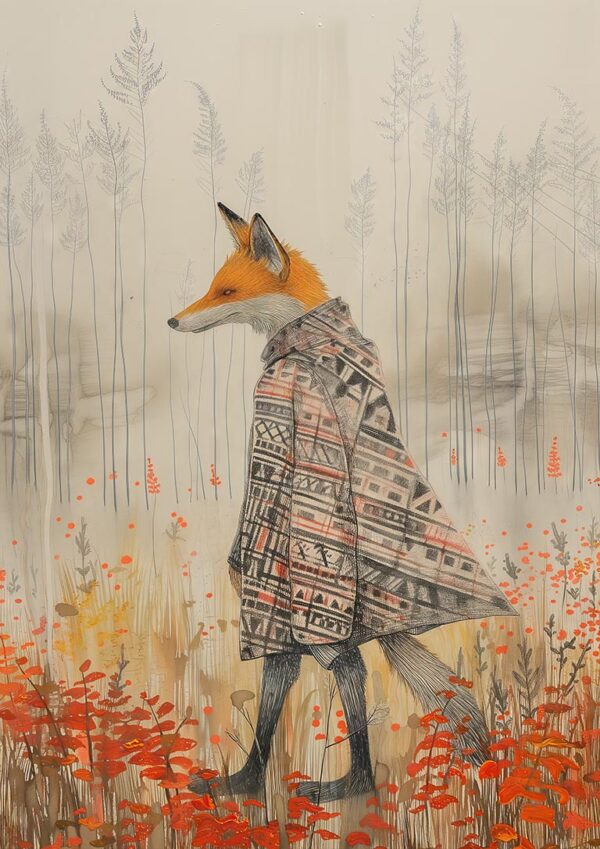 Fox In a Poncho