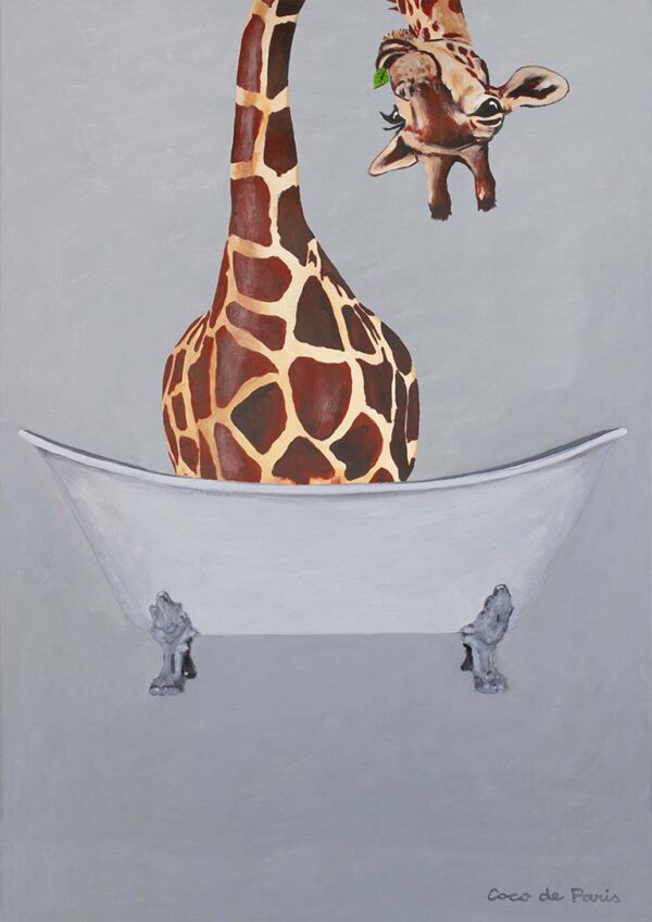 Giraffe in Bathtub - Coco de Paris