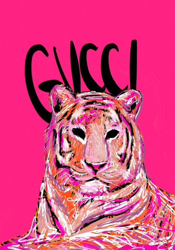 Gucci Tiger Fashion No 02 Plakat