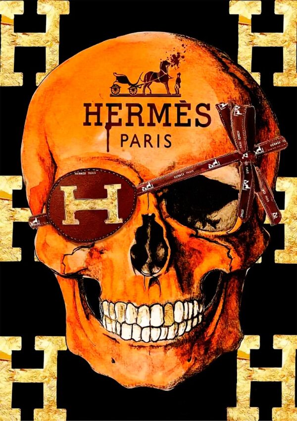 Hermes Skull Plakat