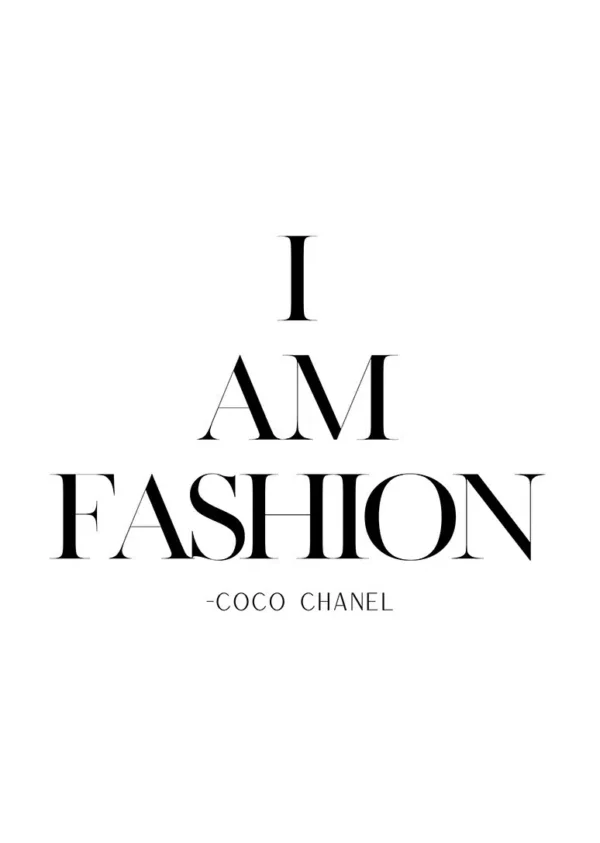 I AM FASHION plakat