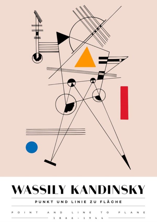 Kandinsky - Punkt und Linie Plakat