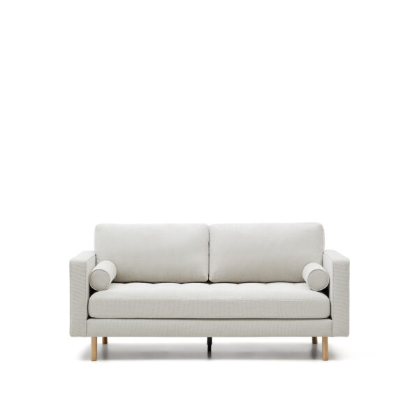 LAFORMA Debra 2 pers. sofa - perlemor chenille og naturben (182cm)