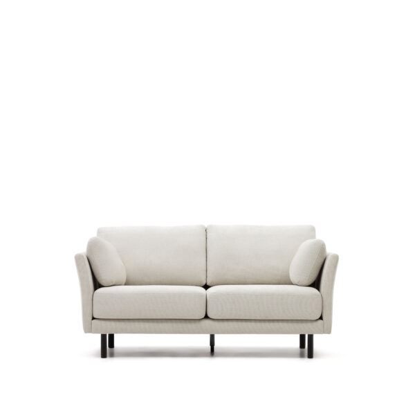 LAFORMA Gilma 2 pers. sofa - perlemor chenille og sort træ