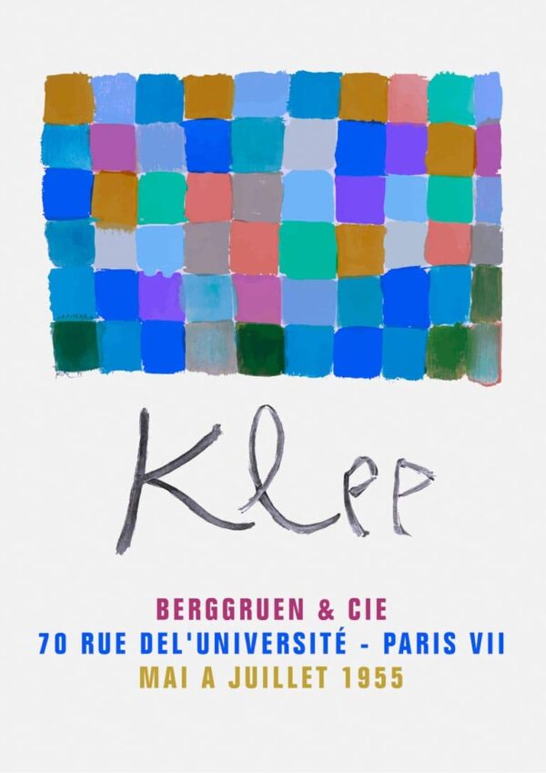 Paul klee Blue Exhibition 1955 Plakat