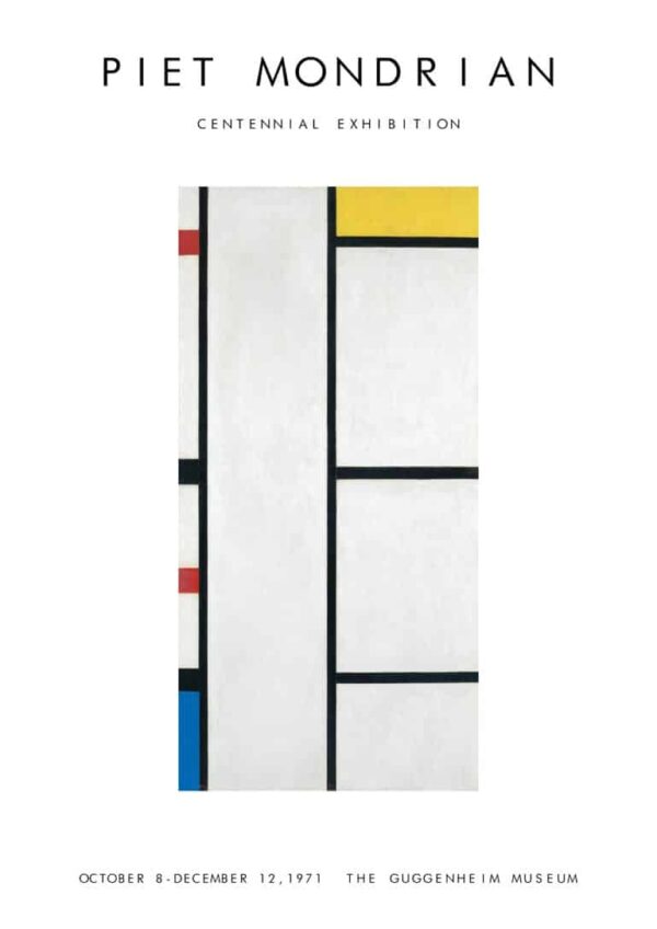 Piet Mondrian exhibition poster