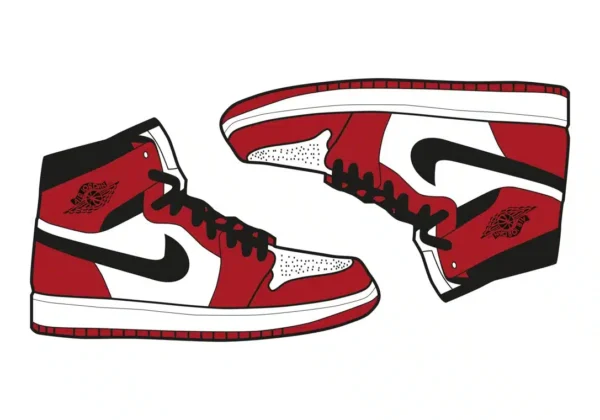 Red Air Jordan Plakat