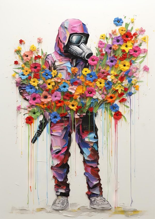 Soldier of Peace - Inspired on Banksy Plakat