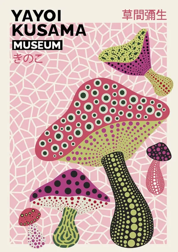 Yayoi Kusama - Infinity Mushroom Plakat