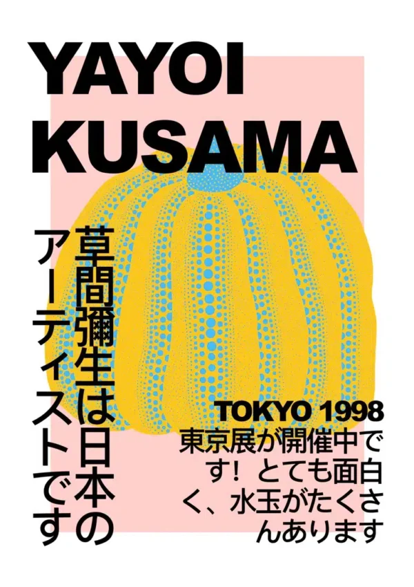 Yayoi Kusama Pumpkin Plakat