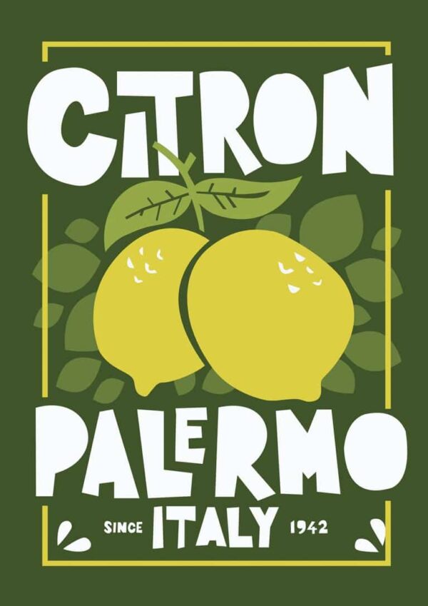 Grøn Citron Plakat