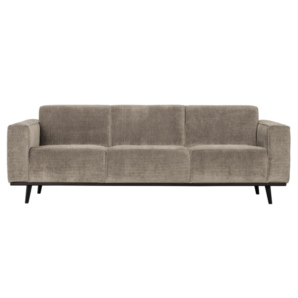 Statement 3-pers Sofa 230 cm Flat Rib - Clay