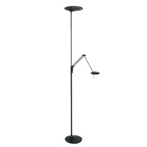 Amora - Dobbelt gulvlampe i to forskellige finish Metal - sort