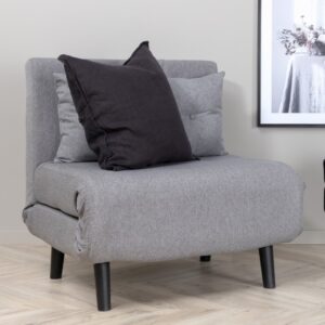Blund - Sovesofa eller lænestol i gråt stof