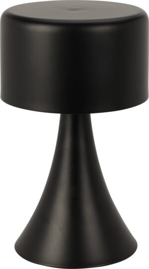 Bordlampe LED sort Ø12xH21cm, batteri