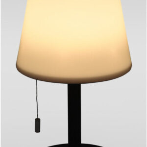 Bordlampe mat sort, USB-lader H30 cm