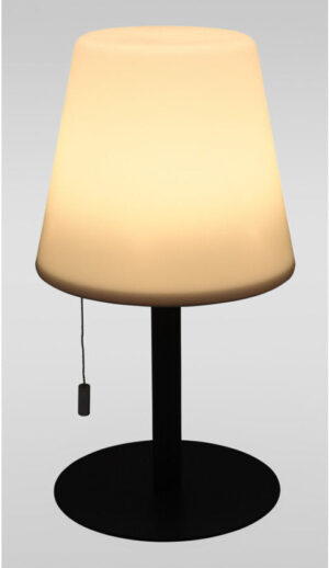 Bordlampe mat sort, USB-lader H30 cm