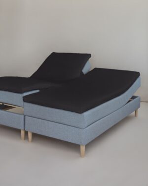 CPH hovedpude - Largeiving - CPHliving Split H-kuvertlagen - Passer til topmadras har split i begge ender - Elevationslagen-Sort 08-7 cm-180x200