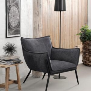 Calgary loungestol, mørkegrå, 83x79x82cm