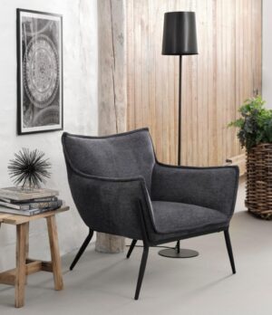 Calgary loungestol, mørkegrå, 83x79x82cm