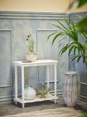 Creative Collection - Bia Konsolbord MDF Hvid 60x60x30 cm