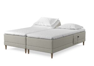 Dunlopillo - Pure boxelevationsseng 180x200 cm - Madras og hævebund i et design