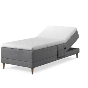 Dunlopillo - Pure boxelevationsseng 80x200 cm - Madras og hævebund i et design