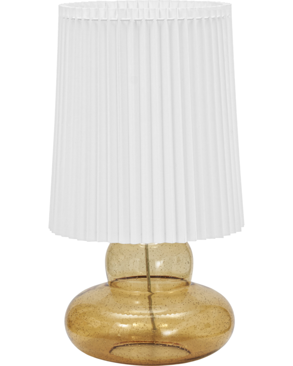 House Doctor - Bordlampe inkl. lampeskærm, Ribe, Amber