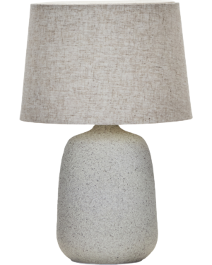 House Doctor - Bordlampe inkl. lampeskærm, Tana, Råhvid