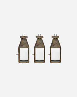 House Doctor - Hurricane, Tilka, Antik messingfinish, sæt 3 stk