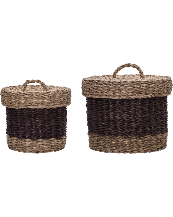 House Doctor - Opbevaringskurve, Rangi, Blomme, 2 stk. House Doctor - Opbevaringskurve, Rangi, Blomme, 2 stk.