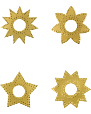 House Doctor - Ring til stearinlys, Ring, Antik messingfinish