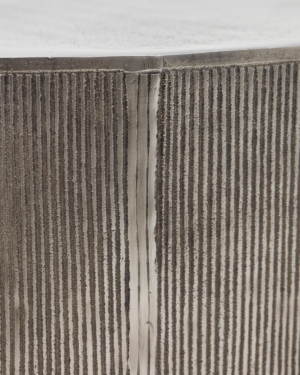 House Doctor - Sofabord, Rota, Børstet sølv, H50 cm