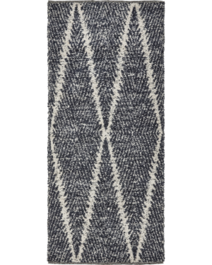 House Doctor - Tæppe, Kin, Sort, Råhvid