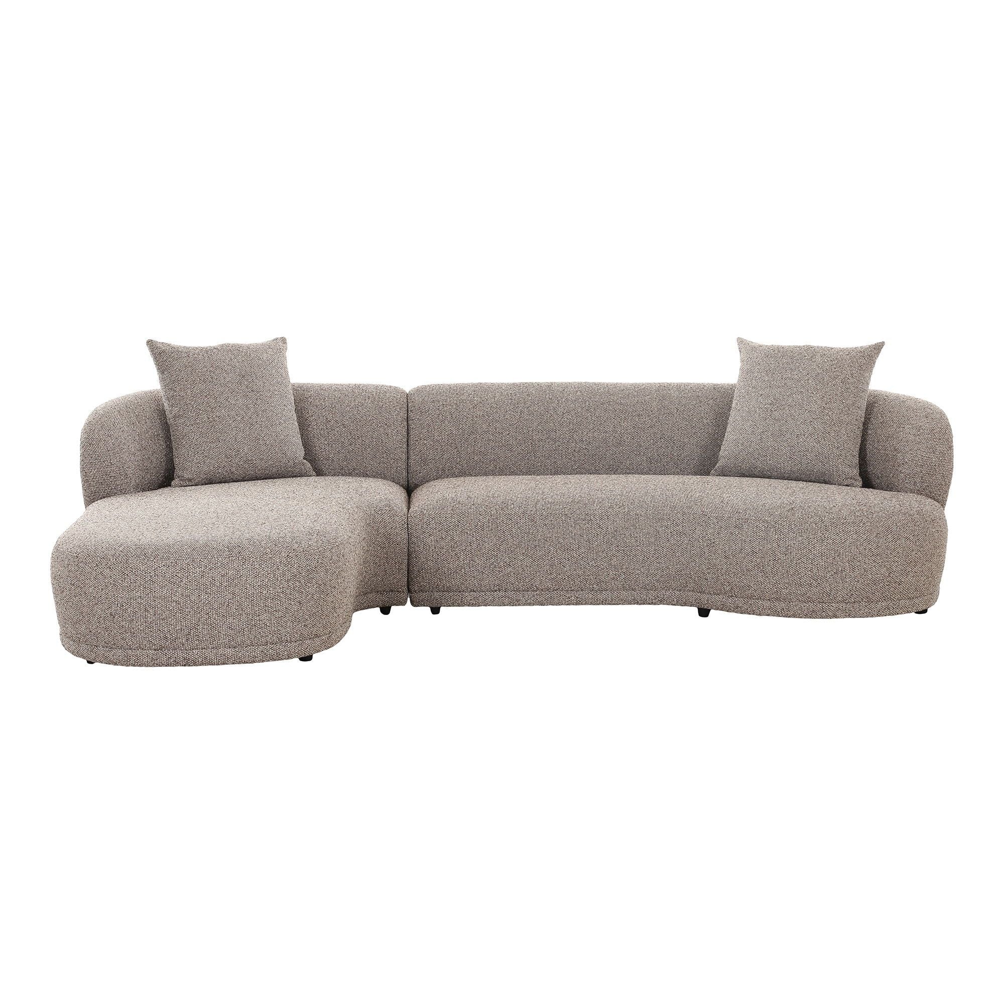 House Nordic - Kingston Sofa, venstrevendt,Brun, 294x90/175x69 cm 1 House Nordic - Kingston Sofa, venstrevendt,Brun, 294x90/175x69 cm