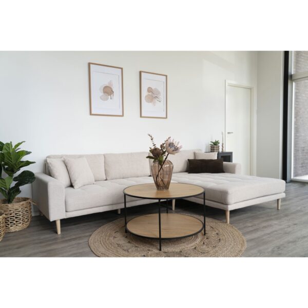 House Nordic - Lido Lounge Sofa højrevendt, sand HN1050