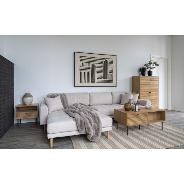 House Nordic - Lido Lounge Sofa venstrevendt, sand HN1050