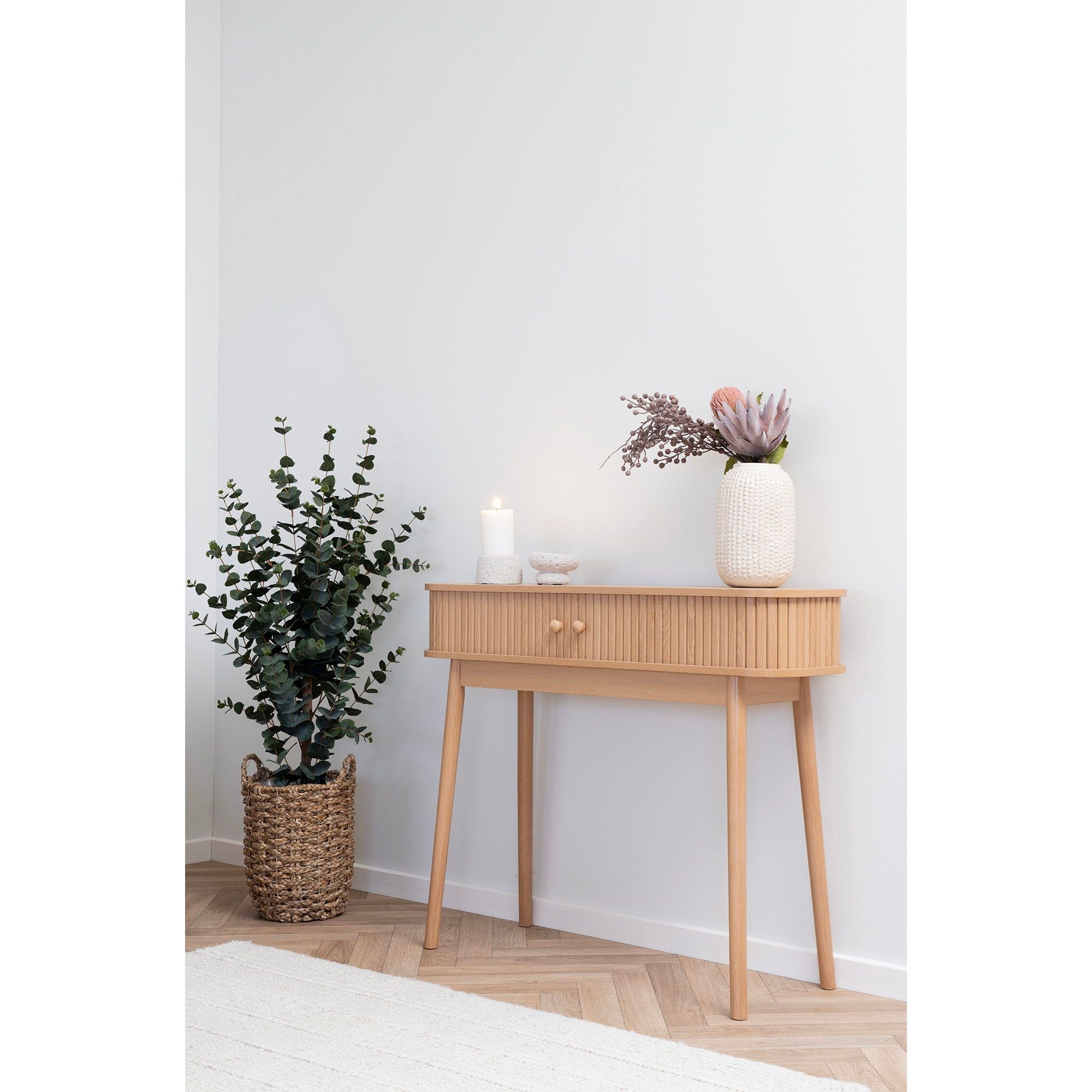 House Nordic - Nikko Konsolbord, natur, 100x30x80 cm 1 House Nordic - Nikko Konsolbord, natur, 100x30x80 cm