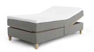 Jensen - Ambassadør + Dream elevationsseng 80x200 cm - Inkl. topmadras og ben