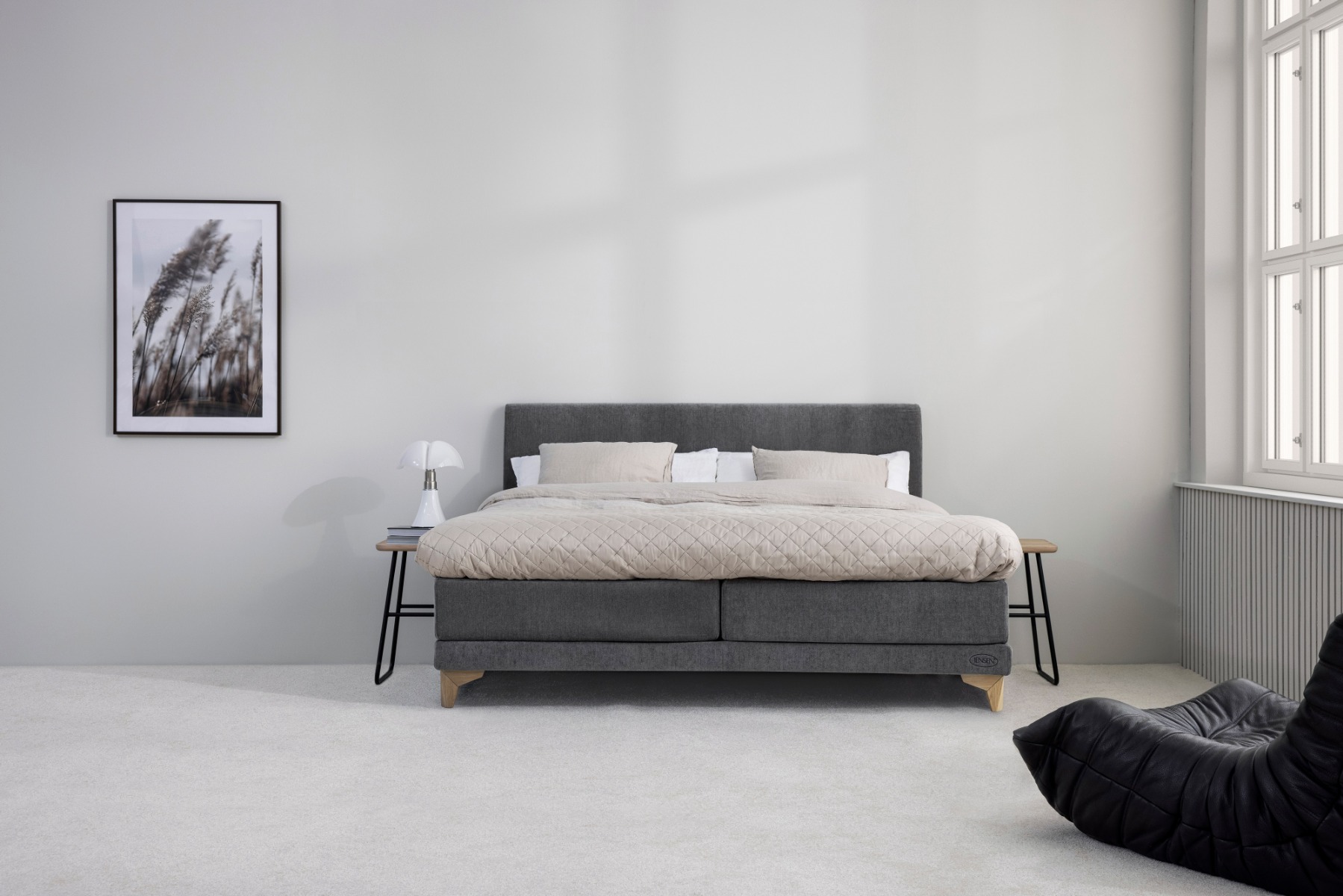 Jensen - Ambassadør + Lean elevationsseng 80x200 cm - Inkl. Sleep I top 1 Jensen - Ambassadør + Lean elevationsseng 80x200 cm - Inkl. Sleep I top